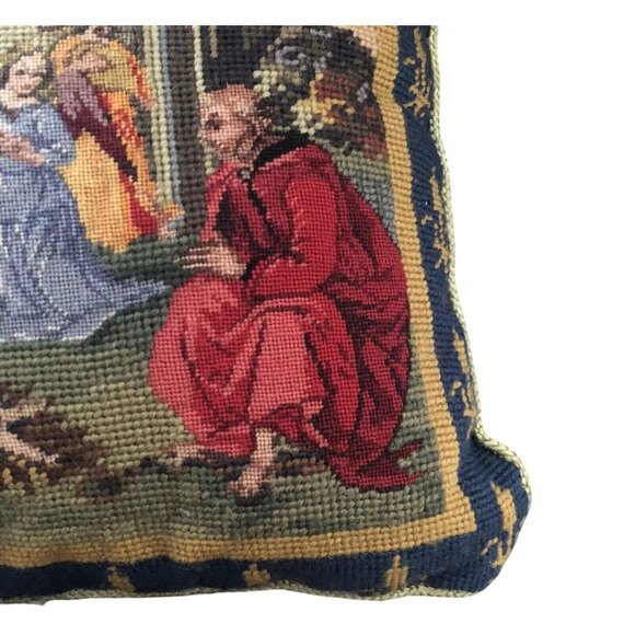 Peking Handicrafts Vatican Collection square pillow sham Mary Joseph manger - Picture 4 of 7